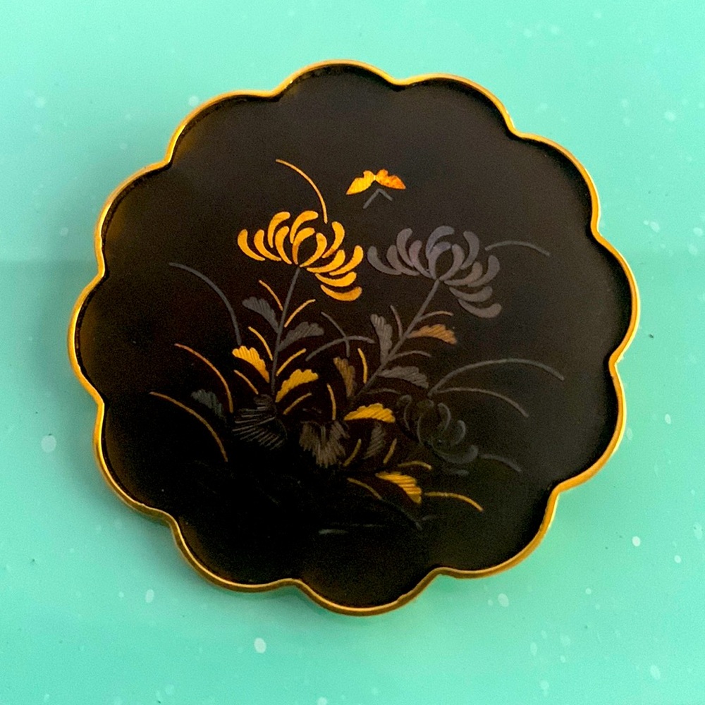 AMITA Japanese brooch, signed piece